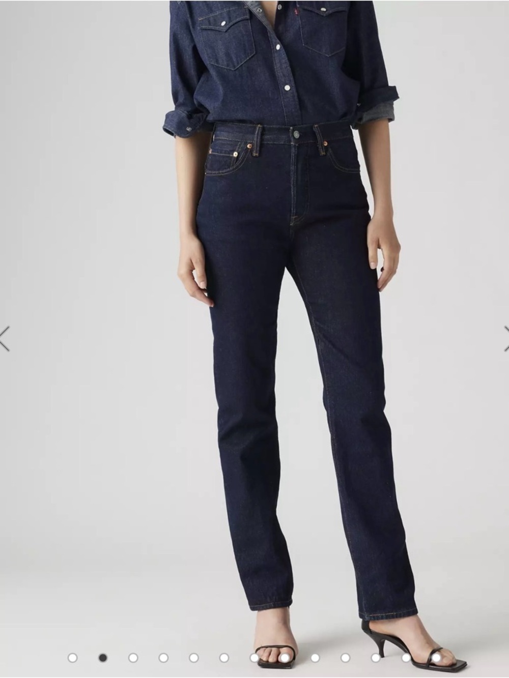 Levi's 501® Womens High Rise Straight Jeans - Indigo Blue | NWT | 25 x 32